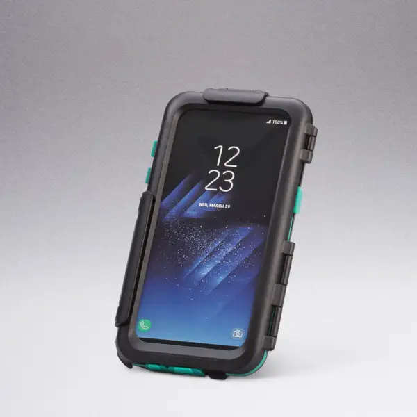 Porta Smartphone Midland per Galaxy S8 con sistema di aggancio per manubri tubolari