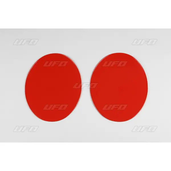 Portanumeri vintage ovali Ufo universali lat 2 pezzi dal 1970 Rosso