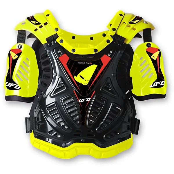 Pettorina cross Ufo Plast Shield One Giallo Nero