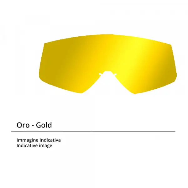 Ricambio lente specchiata oro per occhiali cross Scorpion Revo 