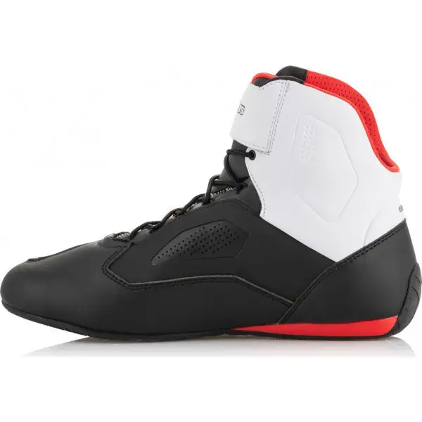 Scarpe moto Alpinestars FASTER-3 RIDEKNIT Nero Bianco Rosso