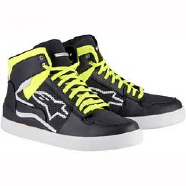 Scarpe moto Alpinestars Stadium Shoe nero giallo fluo rosso