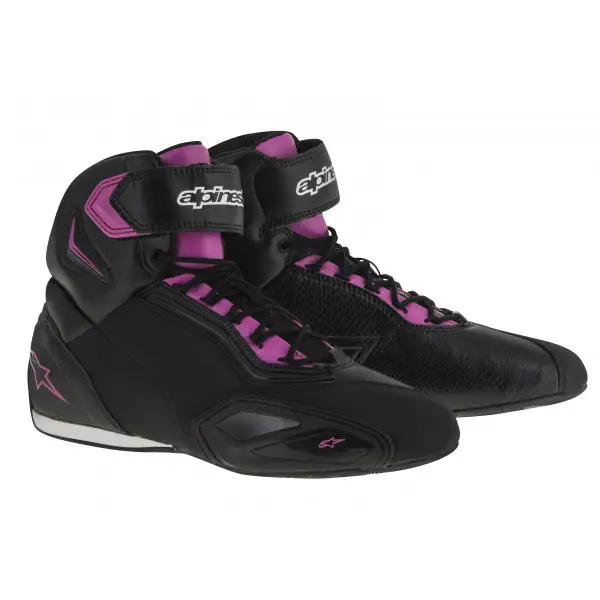 Scarpe moto donna Alpinestars Stella Faster-2 nero fuxia