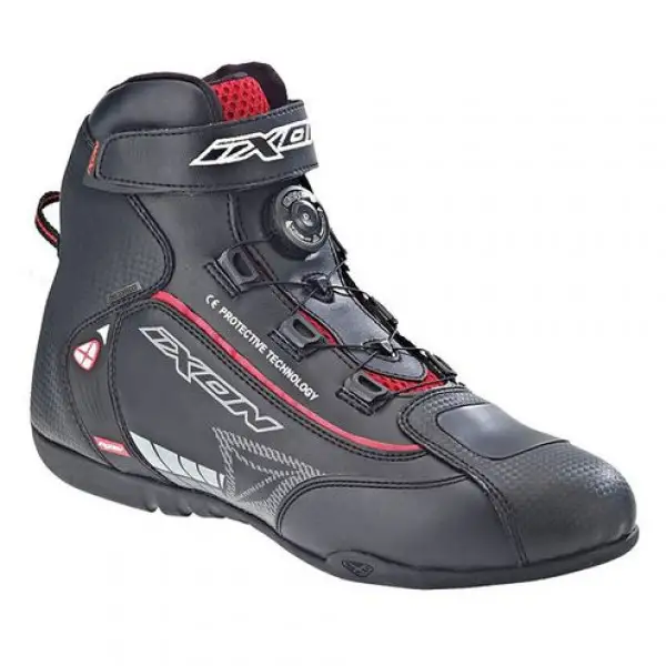 Scarpe moto Ixon Soldier Nero Rosso