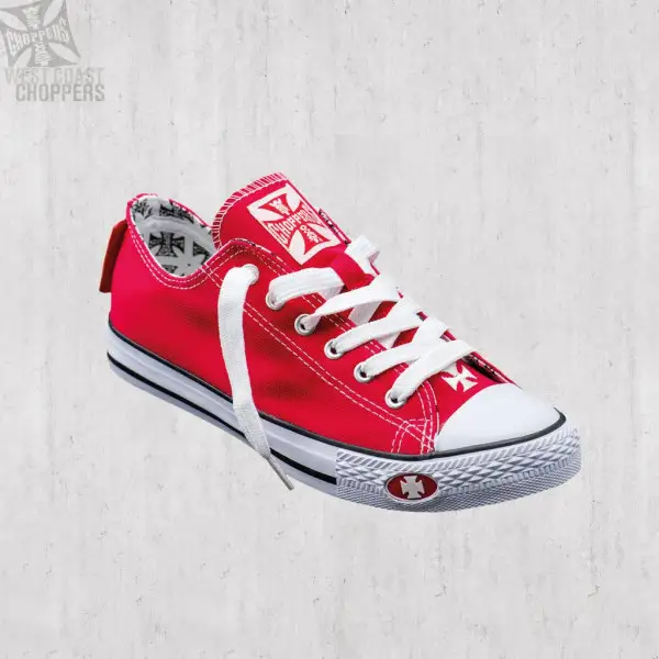 Scarpe West Coast Choppers Warriors Low Top Rosso