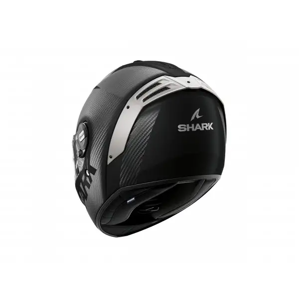 Casco integrale Shark SPARTAN RS CARBON SKIN Mat Nero opaco Argento