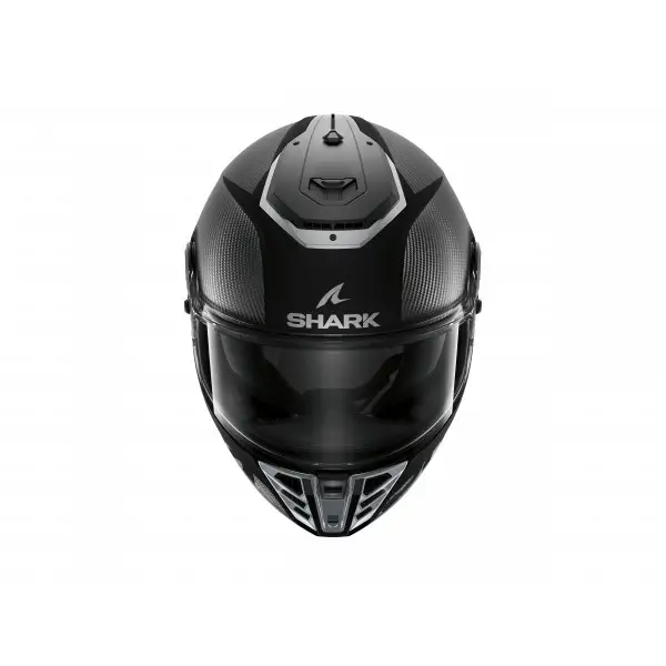 Casco integrale Shark SPARTAN RS CARBON SKIN Mat Nero opaco Argento