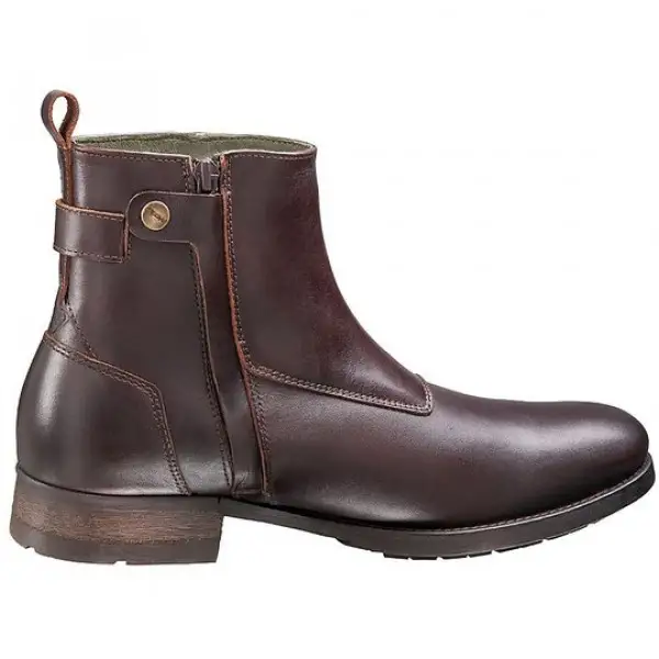 Stivaletto moto pelle Ixon HOXTON marrone