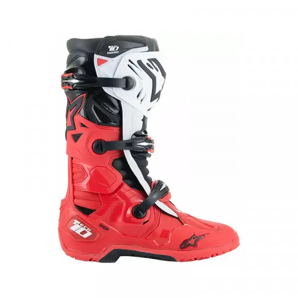 Stivali Cross Alpinestars Tech 10 Enduro Bright Rosso