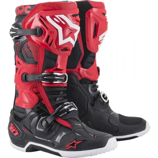 Stivali cross Alpinestars TECH 10 Rosso Nero