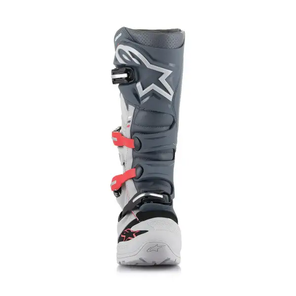 Stivali cross Alpinestars Tech 7 Enduro Grigio chiaro Grigio scuro Rosso