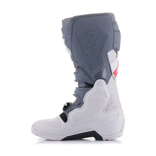 Stivali cross Alpinestars Tech 7 Enduro Grigio chiaro Grigio scuro Rosso