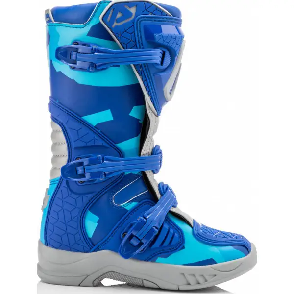 Stivali cross bambino Acerbis X-Team Kid Blu Grigio