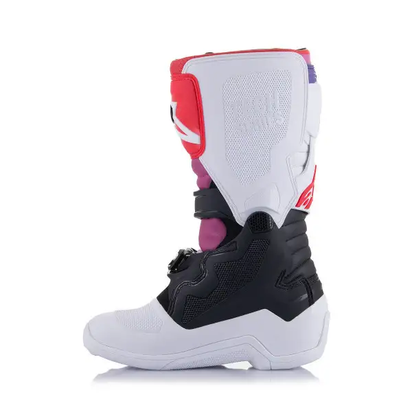Stivali cross bambino Alpinestars TECH 7 S Bianco Nero Arcobaleno