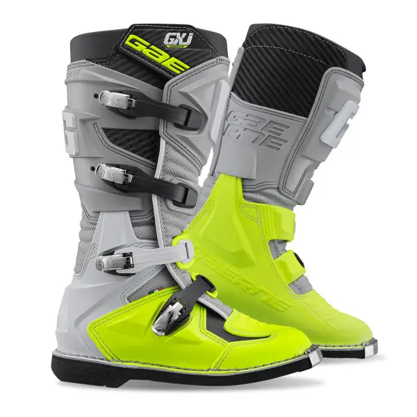 Stivali cross bambino Gaerne GXJ Grigio Giallo fluo