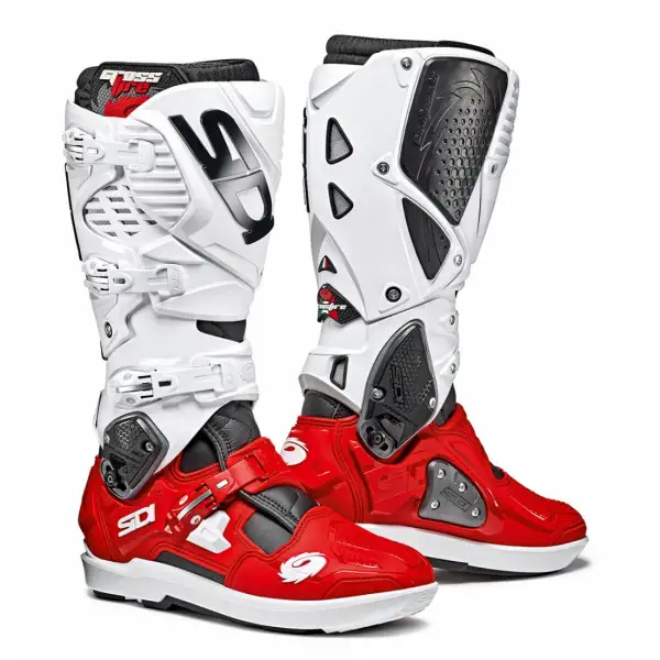 Stivali cross Sidi Crossfire 3 SRS Nero Rosso Bianco