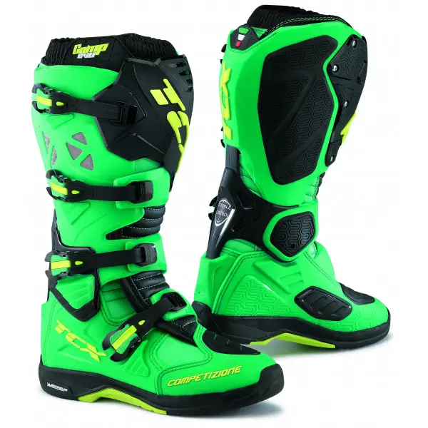 Stivali cross Tcx Comp Evo Michelin scuba blu lime