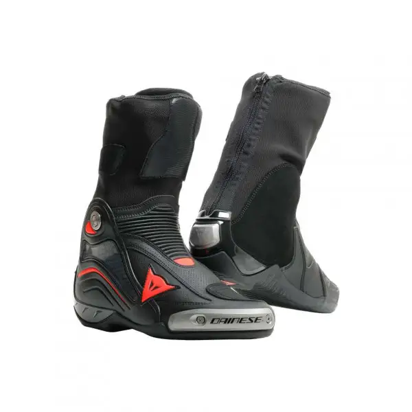 Stivali moto racing Dainese AXIAL D1 AIR Nero Rosso Fluo