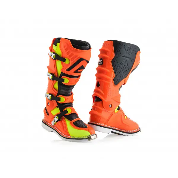 Stivali racing Acerbis X-Moove 2.0 arancio fluo nero