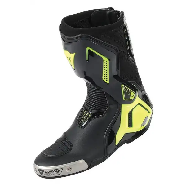 Stivali racing Dainese Torque D1 Out nero giallo fluo