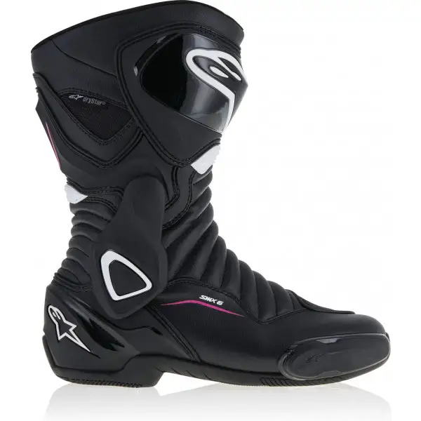 Stivali racing donna Alpinestars STELLA SMX-6 V2 DRYSTAR nero bianco fuxia