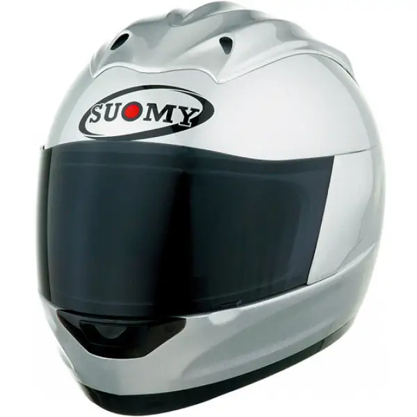 Casco moto integrale Suomy Trek Plain silver