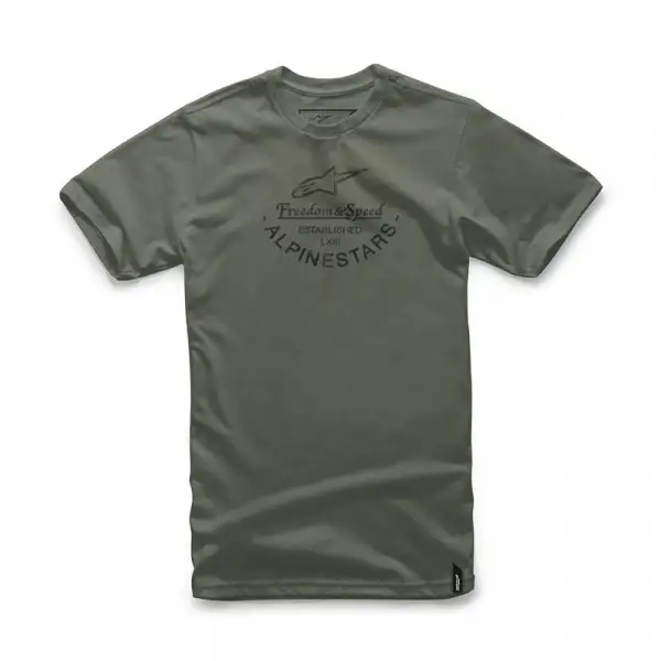 T-Shirt Alpinestars And TEE Verde Militare