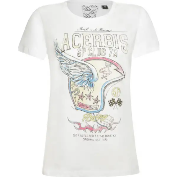 T-Shirt donna Acerbis SP Club Wings Bianco