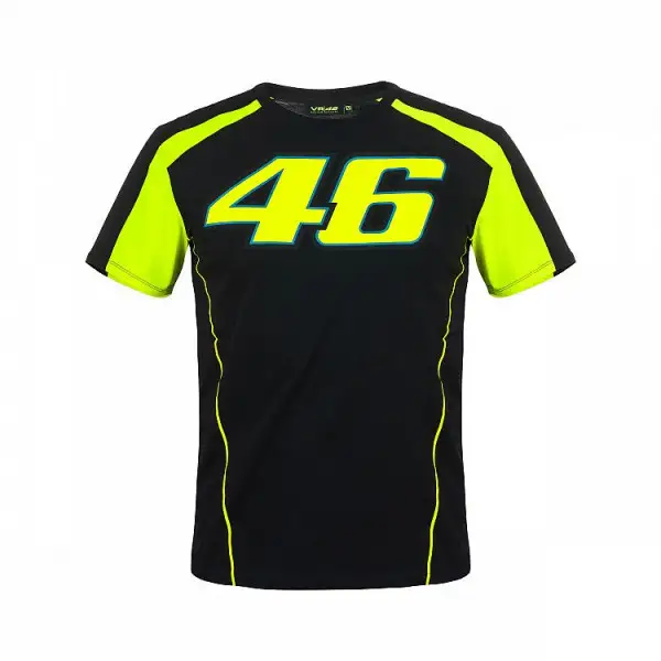 T-Shirt VR46 46 RACE Nero