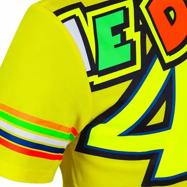 T-Shirt VR46 The Doctor 46 STRIPES Giallo