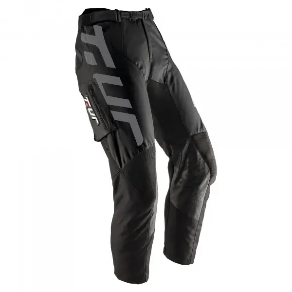 Pantaloni cross T-UR P THREE Nero Bianco