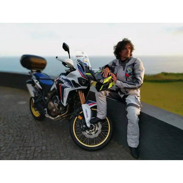 Giacca moto touring Befast TOURING TECH CE certificata 3 strati Nero Grigio