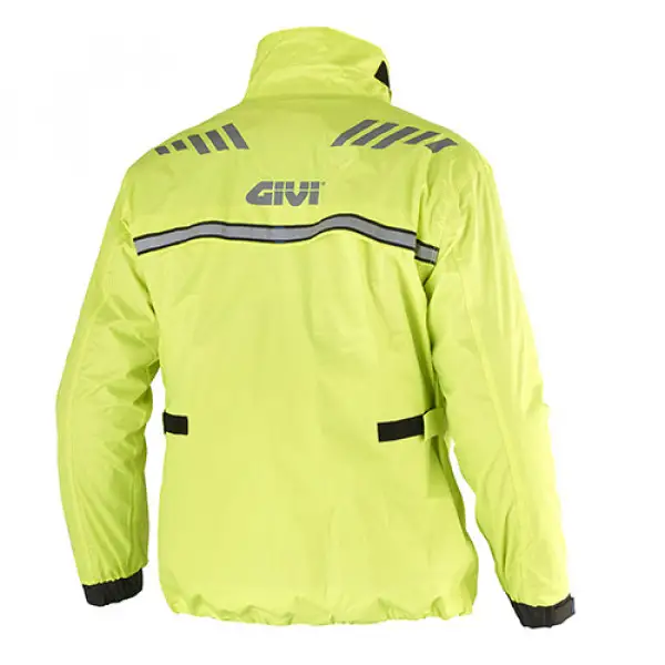 Tuta divisibile antiacqua Givi Comfort nero Giallo fluo