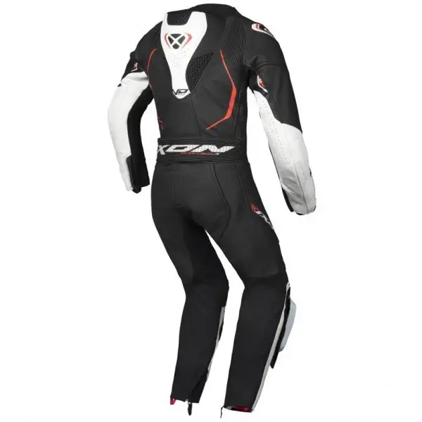 Tuta moto bambino pelle racing  Ixon Vortex 3 KID Nero Bianco