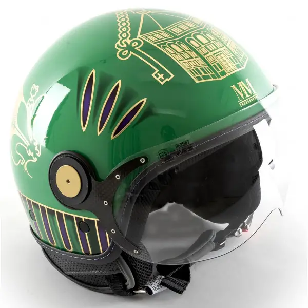 Casco jet MM Independent Calcio Storico Verde