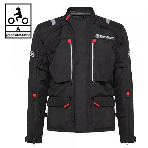 Kit completo Victory CE 3 strati Nero- Giacca moto certificata Befast + Pantaloni moto certificati Befast