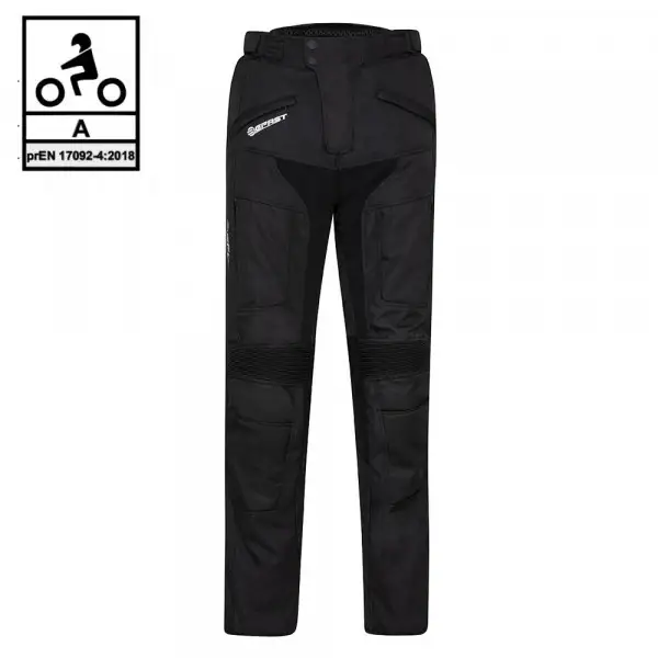 Kit completo Victory CE 3 strati Nero- Giacca moto certificata Befast + Pantaloni moto certificati Befast