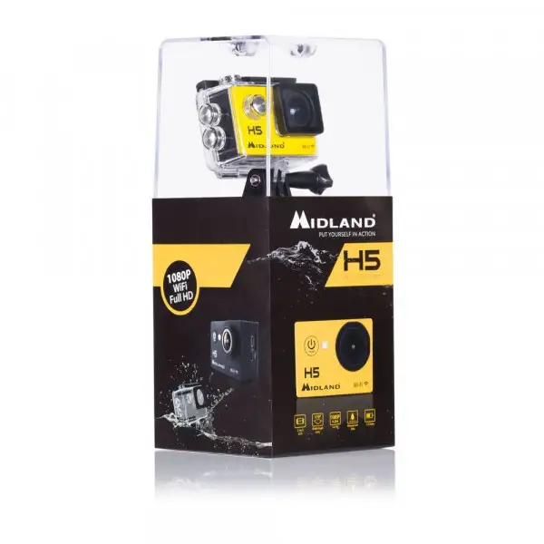 Videocamera Midland H5 full HD con Wi-Foi integrato