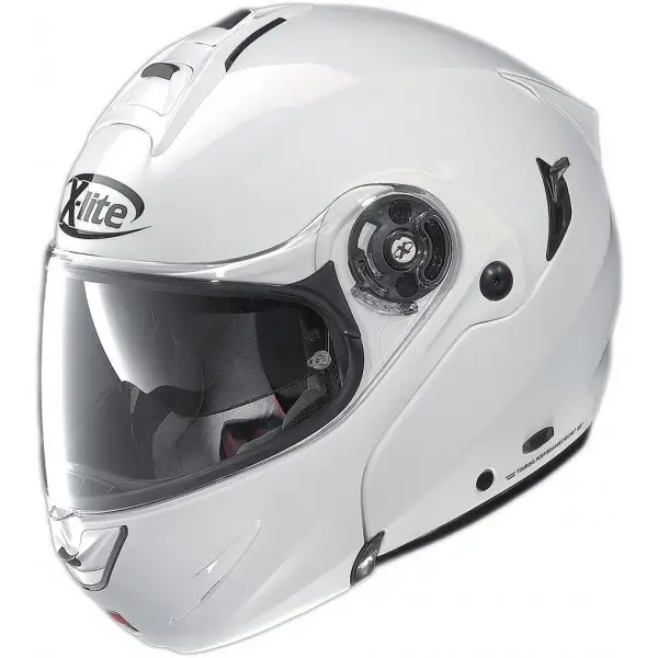 Casco modulare X-Lite X-1004 Elegance N-Com bianco con doppia omologazione P/J