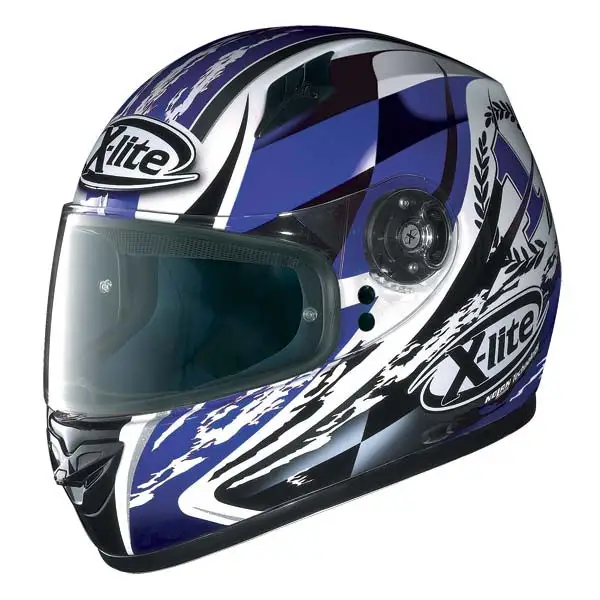 Casco moto X-Lite X-602 Winner N-Com bianco blu 68