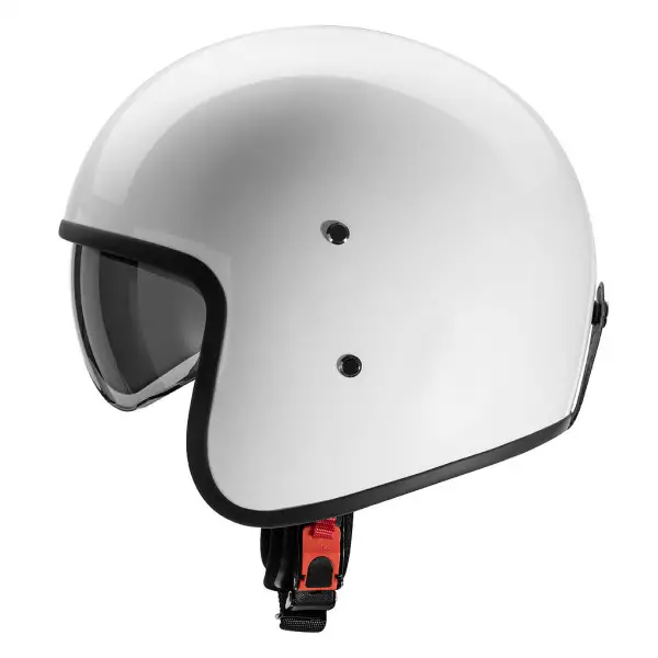Casco jet Carburo Urban Class in fibra Bianco