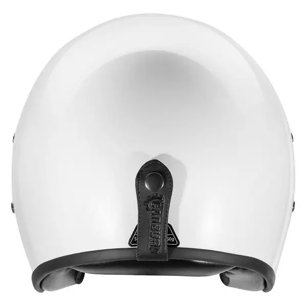Casco jet Carburo Urban Class in fibra Bianco