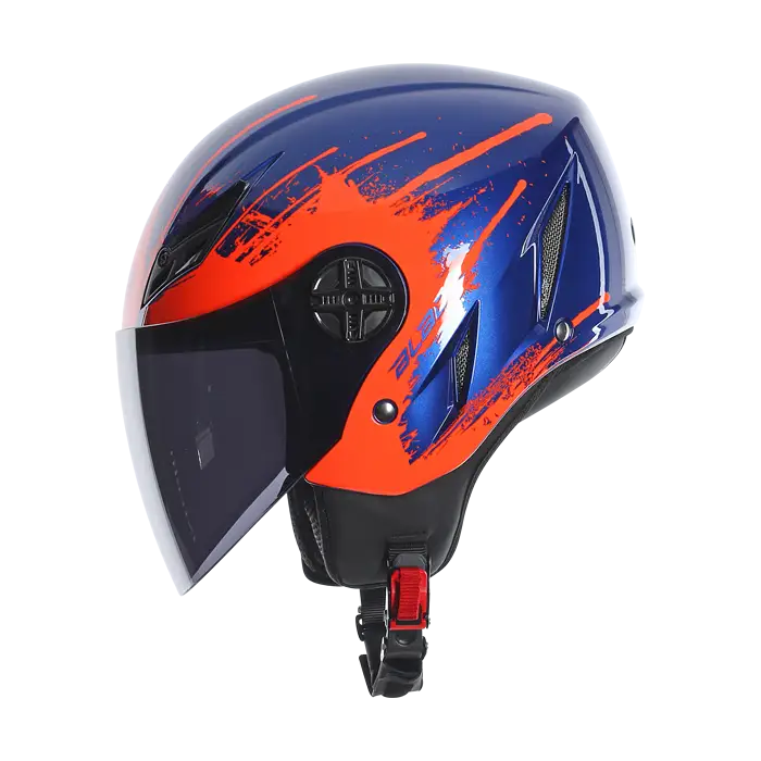 Casco jet Agv Blade Multi Too Fast Bu Arancio