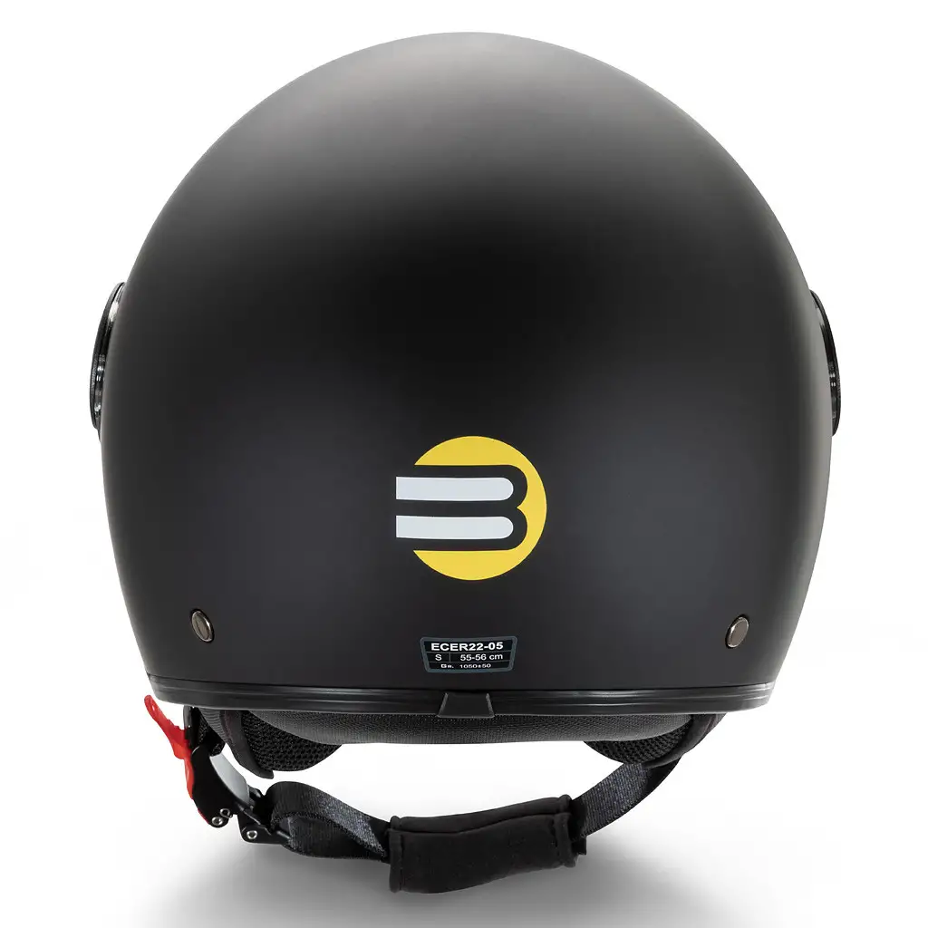 Casco jet Befast Rapid II doppia visiera Nero Opaco