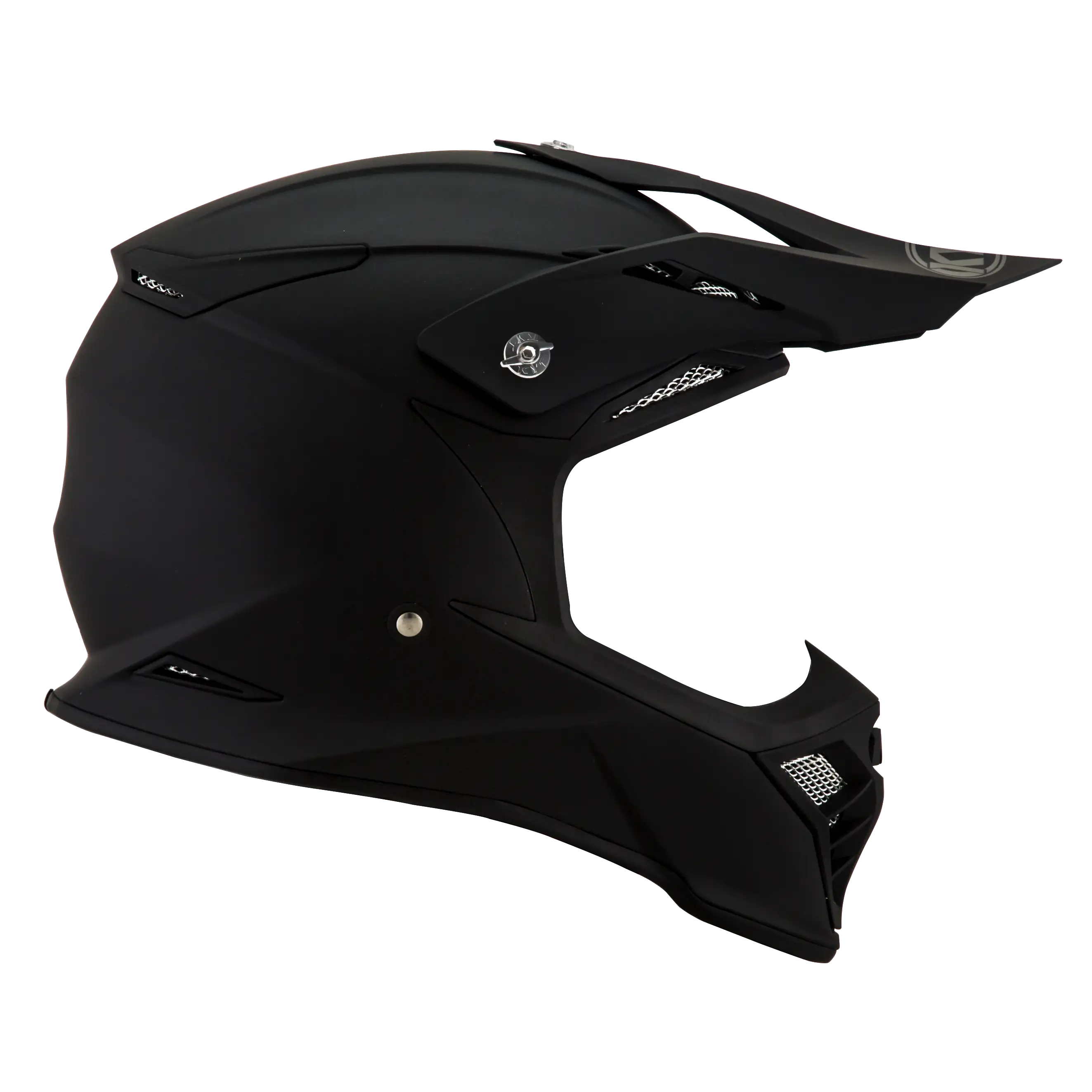 Casco cross Kyt SKYHAWK PLAIN E06 in fibra Nero opaco