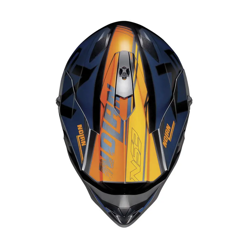 Casco cross Nolan N53 WHOOP Nero Arancio