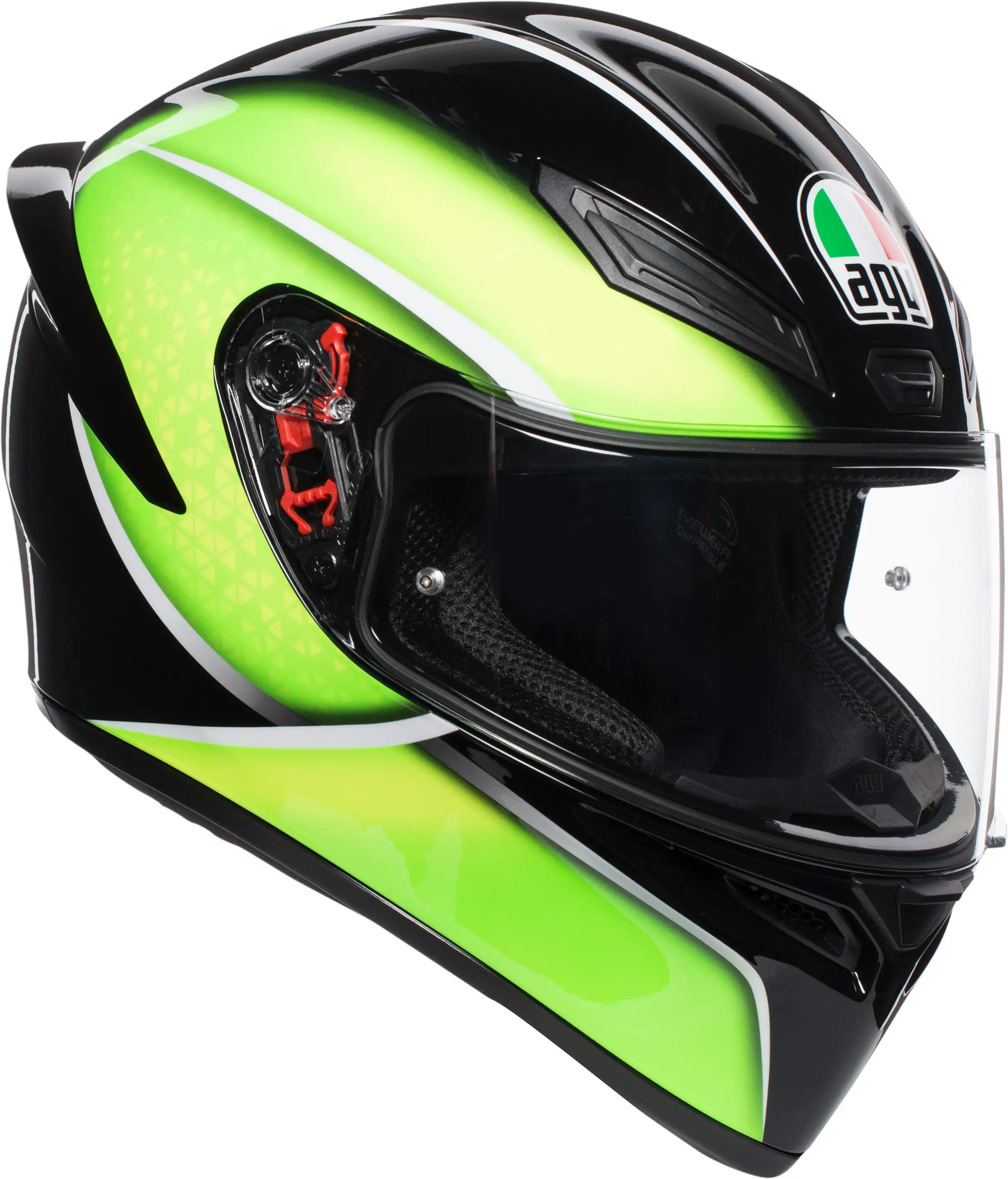 Casco integrale AGV K1 MULTI QUALIFY nero lime