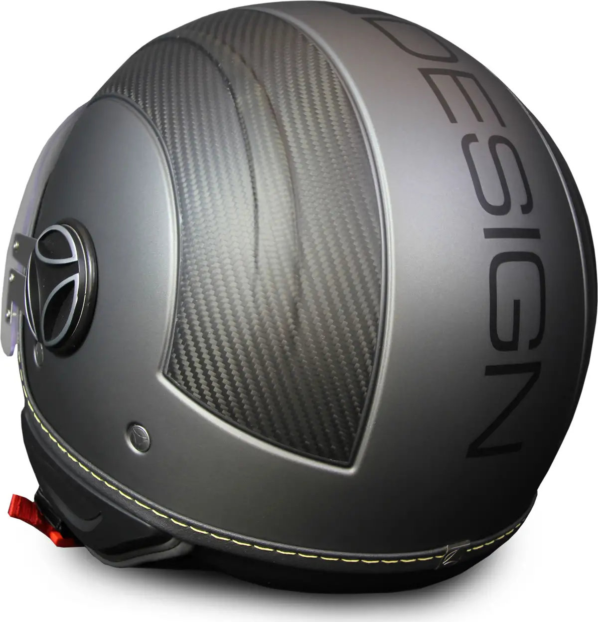 Casco Jet Momo Design Avio Pro In Fibra Antracite Carbonio Nero
