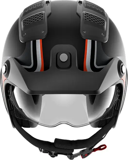 Casco jet Shark X-DRAK 1.2 HISTER Mat in fibra Nero Antracite Arancio