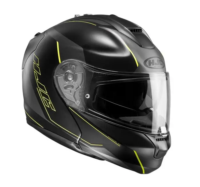 Casco modulare HJC RPHA MAX Evo Dorgon MC4HSF nero giallo